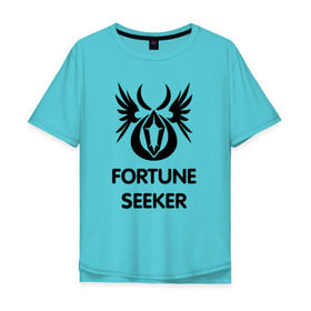 Мужская футболка хлопок Oversize с принтом Dwarf Fighter - Fortune Seeker в Тюмени, 100% хлопок | свободный крой, круглый ворот, “спинка” длиннее передней части | line age | lineage | компьютерные | линейка