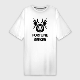 Платье-футболка хлопок с принтом Dwarf Fighter   Fortune Seeker в Тюмени,  |  | Тематика изображения на принте: line age | lineage | компьютерные | линейка