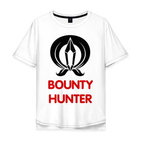 Мужская футболка хлопок Oversize с принтом Dwarf Fighter - Bounty Hunter в Тюмени, 100% хлопок | свободный крой, круглый ворот, “спинка” длиннее передней части | line age | lineage | компьютерные | линейка | охотник
