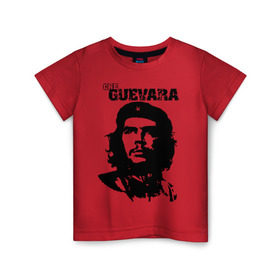 Детская футболка хлопок с принтом Че гевара в Тюмени, 100% хлопок | круглый вырез горловины, полуприлегающий силуэт, длина до линии бедер | че гевара