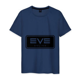 Мужская футболка хлопок с принтом EVE online в Тюмени, 100% хлопок | прямой крой, круглый вырез горловины, длина до линии бедер, слегка спущенное плечо. | ив | игра | компьютерная