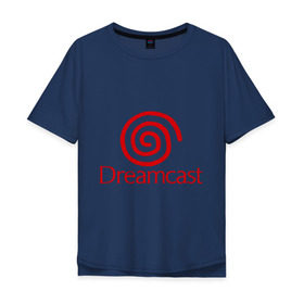 Мужская футболка хлопок Oversize с принтом Dreamcast в Тюмени, 100% хлопок | свободный крой, круглый ворот, “спинка” длиннее передней части | dreamcast | sega | видеоигры | приставки | сега