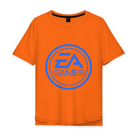 Мужская футболка хлопок Oversize с принтом EA Games в Тюмени, 100% хлопок | свободный крой, круглый ворот, “спинка” длиннее передней части | arts | electronic | игра | компьютерная