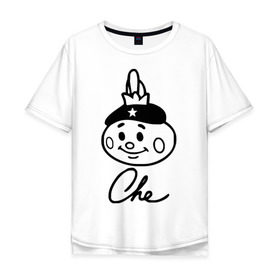 Мужская футболка хлопок Oversize с принтом Че Поллино в Тюмени, 100% хлопок | свободный крой, круглый ворот, “спинка” длиннее передней части | че поллино | чипполино