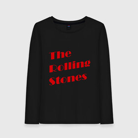 Женский лонгслив хлопок с принтом The Rolling Stones в Тюмени, 100% хлопок |  | Тематика изображения на принте: rolling stones