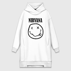 Платье-худи хлопок с принтом Nirvana в Тюмени,  |  | cobain | media | nirvana | rock | smells like teen spirit | toplanding | кобейн | нирвана | рок