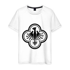 Мужская футболка хлопок с принтом Прусский Орел в Тюмени, 100% хлопок | прямой крой, круглый вырез горловины, длина до линии бедер, слегка спущенное плечо. | герб | германия | орел | пруссия | прусский oрел