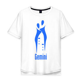 Мужская футболка хлопок Oversize с принтом Близнецы в Тюмени, 100% хлопок | свободный крой, круглый ворот, “спинка” длиннее передней части | астрология | близнецы | гороскоп | знак зодиака | зодиак