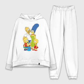 Женский костюм хлопок Oversize с принтом The Simpsons (2) в Тюмени,  |  | гомер