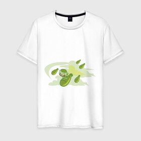 Мужская футболка хлопок с принтом Happy tree friend (9) в Тюмени, 100% хлопок | прямой крой, круглый вырез горловины, длина до линии бедер, слегка спущенное плечо. | 