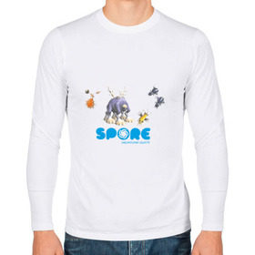 Мужской лонгслив хлопок с принтом Spore (3) в Тюмени, 100% хлопок |  | игры | лаборатория существ | спор