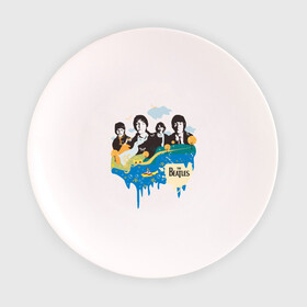 Тарелка 3D с принтом The Beatles в Тюмени, фарфор | диаметр - 210 мм
диаметр для нанесения принта - 120 мм | beatles | битлз | битлы