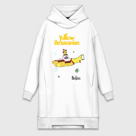 Платье-худи хлопок с принтом Yellow submarine в Тюмени,  |  | beatles | rock | yellow submarine | битлз | желтая подводная лодка | рок