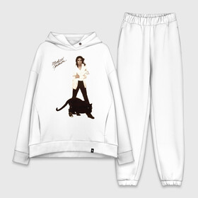 Женский костюм хлопок Oversize с принтом Michael Jackson (2) в Тюмени,  |  | jackson | michael | mj | pop | джексон | майкл | майкл джексон | поп