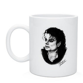 Кружка с принтом Michael Jackson в Тюмени, керамика | объем — 330 мл, диаметр — 80 мм. Принт наносится на бока кружки, можно сделать два разных изображения | jackson | michael | mj | pop | джексон | майкл | майкл джексон | поп