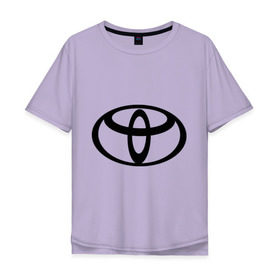 Мужская футболка хлопок Oversize с принтом Toyota (2) в Тюмени, 100% хлопок | свободный крой, круглый ворот, “спинка” длиннее передней части | toyota | авто | автобренды | автомобиль | машинки | машины | тачки | тойота