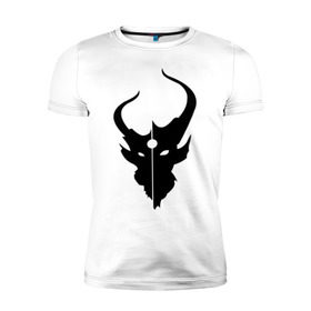 Мужская футболка премиум с принтом Demon Hunter Band в Тюмени, 92% хлопок, 8% лайкра | приталенный силуэт, круглый вырез ворота, длина до линии бедра, короткий рукав | demon hunter | metal | rock | логотип | метал | музыка | рок | рок группа | рок группы