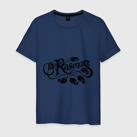 Мужская футболка хлопок с принтом The Rasmus в Тюмени, 100% хлопок | прямой крой, круглый вырез горловины, длина до линии бедер, слегка спущенное плечо. | metall | punk | rasmus | rock | метал | металл | панк | панк рок | рок
