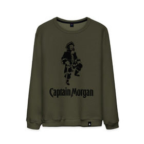 Мужской свитшот хлопок с принтом Capitan Morgan в Тюмени, 100% хлопок |  | capitan morgan | бар | бармен | капитан морган