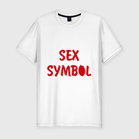 Мужская футболка премиум с принтом Sex symbol в Тюмени, 92% хлопок, 8% лайкра | приталенный силуэт, круглый вырез ворота, длина до линии бедра, короткий рукав | 