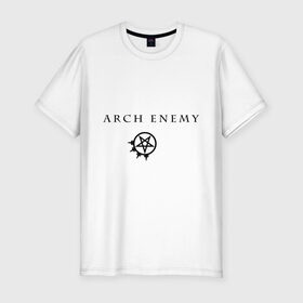 Мужская футболка премиум с принтом Arch Enemy в Тюмени, 92% хлопок, 8% лайкра | приталенный силуэт, круглый вырез ворота, длина до линии бедра, короткий рукав | arch enemy | metall | punk | rock | метал | металл | панк | панк рок | рок
