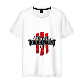 Мужская футболка хлопок с принтом Unreal tournament 3 в Тюмени, 100% хлопок | прямой крой, круглый вырез горловины, длина до линии бедер, слегка спущенное плечо. | 