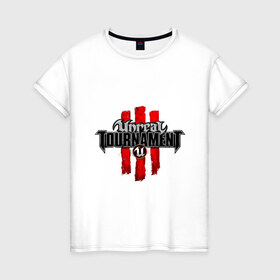 Женская футболка хлопок с принтом Unreal tournament 3 в Тюмени, 100% хлопок | прямой крой, круглый вырез горловины, длина до линии бедер, слегка спущенное плечо | 
