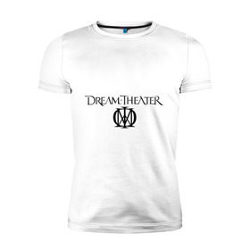 Мужская футболка премиум с принтом Dream Theater в Тюмени, 92% хлопок, 8% лайкра | приталенный силуэт, круглый вырез ворота, длина до линии бедра, короткий рукав | heavy metal | metal | rock | trash metal | квартет | метал | рок | рок группа | рок группы | трэш метал | хеви метал