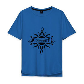 Мужская футболка хлопок Oversize с принтом Godsmack в Тюмени, 100% хлопок | свободный крой, круглый ворот, “спинка” длиннее передней части | godsmack | heavy | metal | rock | логотип | метал | музыка | рок | рок группа | рок группы | хард | хард рок | хеви