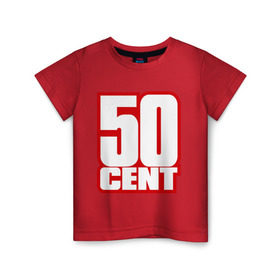 Детская футболка хлопок с принтом 50 cent в Тюмени, 100% хлопок | круглый вырез горловины, полуприлегающий силуэт, длина до линии бедер | gangsta | gansta | hip | hip hop | hop | rap | рэп | рэпчина | хип | хип хоп | хипхоп | хоп
