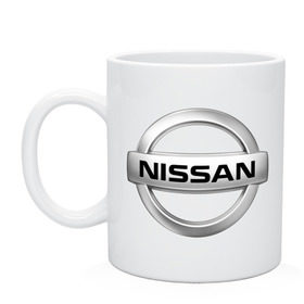 Кружка с принтом Nissan в Тюмени, керамика | объем — 330 мл, диаметр — 80 мм. Принт наносится на бока кружки, можно сделать два разных изображения | nisan | nissan | авто | автобренды | автомобиль | машинки | машины | нисан | ниссан | ниссанчик | тачки