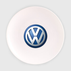 Тарелка с принтом Volkswagen в Тюмени, фарфор | диаметр - 210 мм
диаметр для нанесения принта - 120 мм | auto | volkswagen | авто | автобренды | автомобиль | машинки | машины | тачки | фольцваген