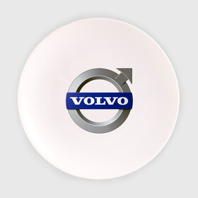 Тарелка с принтом Volvo в Тюмени, фарфор | диаметр - 210 мм
диаметр для нанесения принта - 120 мм | volvo | авто | бренд | вольво | логотип | машина