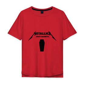 Мужская футболка хлопок Oversize с принтом Metallica (4) в Тюмени, 100% хлопок | свободный крой, круглый ворот, “спинка” длиннее передней части | металлика