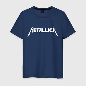 Мужская футболка хлопок с принтом Metallica (5) в Тюмени, 100% хлопок | прямой крой, круглый вырез горловины, длина до линии бедер, слегка спущенное плечо. | Тематика изображения на принте: rock