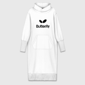 Платье удлиненное хлопок с принтом Butterfly в Тюмени,  |  | buterfly | батерфляй | настольный теннис | ракетка | теннис | теннисный корт
