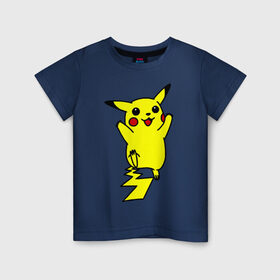 Детская футболка хлопок с принтом Покемоны5 в Тюмени, 100% хлопок | круглый вырез горловины, полуприлегающий силуэт, длина до линии бедер | pokemon | пикачу | покемон | покемоны | покимон