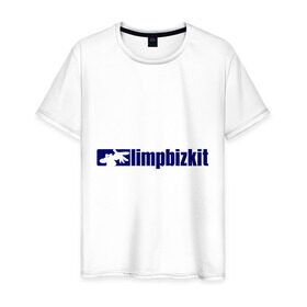 Мужская футболка хлопок с принтом Limp Bizkit в Тюмени, 100% хлопок | прямой крой, круглый вырез горловины, длина до линии бедер, слегка спущенное плечо. | limp bizkit | metall | punk | rock | метал | металл | панк | панк рок | рок