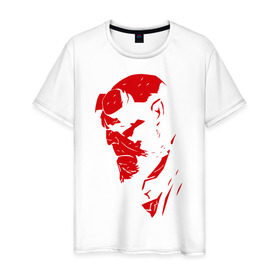 Мужская футболка хлопок с принтом Хеллбой в Тюмени, 100% хлопок | прямой крой, круглый вырез горловины, длина до линии бедер, слегка спущенное плечо. | Тематика изображения на принте: hellboy | хелбой | хеллбой