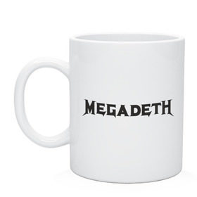 Кружка с принтом Megadeth в Тюмени, керамика | объем — 330 мл, диаметр — 80 мм. Принт наносится на бока кружки, можно сделать два разных изображения | 