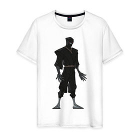 Мужская футболка хлопок с принтом Джеки Чан (5) в Тюмени, 100% хлопок | прямой крой, круглый вырез горловины, длина до линии бедер, слегка спущенное плечо. | 