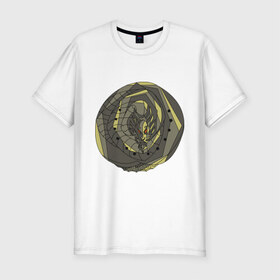 Мужская футболка премиум с принтом Джеки Чан (9) в Тюмени, 92% хлопок, 8% лайкра | приталенный силуэт, круглый вырез ворота, длина до линии бедра, короткий рукав | Тематика изображения на принте: 