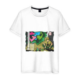 Мужская футболка хлопок с принтом Great Teacher Onizuka в Тюмени, 100% хлопок | прямой крой, круглый вырез горловины, длина до линии бедер, слегка спущенное плечо. | anime | great teavher onizuka | аниме | анимэ | онизука