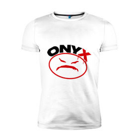 Мужская футболка премиум с принтом Onyx в Тюмени, 92% хлопок, 8% лайкра | приталенный силуэт, круглый вырез ворота, длина до линии бедра, короткий рукав | Тематика изображения на принте: gangsta | hip hop | hop | оникс | хоп