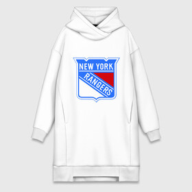 Платье-худи хлопок с принтом New York Rangers в Тюмени,  |  | new york rangers | nhl | национальная хоккейная лига | нью йорк рейнджерс | хоккей | хоккейная лига