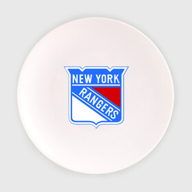 Тарелка 3D с принтом New York Rangers в Тюмени, фарфор | диаметр - 210 мм
диаметр для нанесения принта - 120 мм | new york rangers | nhl | национальная хоккейная лига | нью йорк рейнджерс | хоккей | хоккейная лига