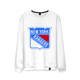 Мужской свитшот хлопок с принтом New York Rangers в Тюмени, 100% хлопок |  | new york rangers | nhl | национальная хоккейная лига | нью йорк рейнджерс | хоккей | хоккейная лига
