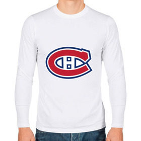 Мужской лонгслив хлопок с принтом Montreal Canadiens в Тюмени, 100% хлопок |  | montreal canadiens | канадская хоккейная лига | монтреал | нхл | хокей | хоккей