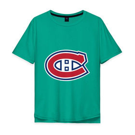 Мужская футболка хлопок Oversize с принтом Montreal Canadiens в Тюмени, 100% хлопок | свободный крой, круглый ворот, “спинка” длиннее передней части | montreal canadiens | канадская хоккейная лига | монтреал | нхл | хокей | хоккей