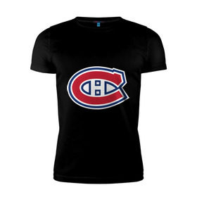 Мужская футболка премиум с принтом Montreal Canadiens в Тюмени, 92% хлопок, 8% лайкра | приталенный силуэт, круглый вырез ворота, длина до линии бедра, короткий рукав | montreal canadiens | канадская хоккейная лига | монтреал | нхл | хокей | хоккей